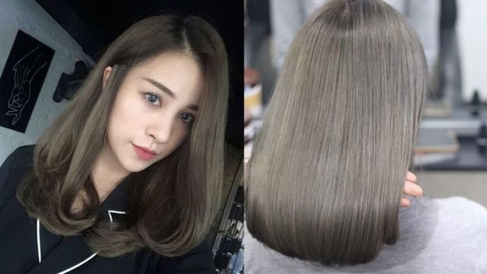 Tóc màu nâu rêu sữa